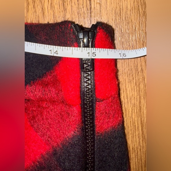 Donna Degnan Buffalo Plaid Black Red Women's Pencil Skirt Sz 4 Made In USA - Picture 5 of 6